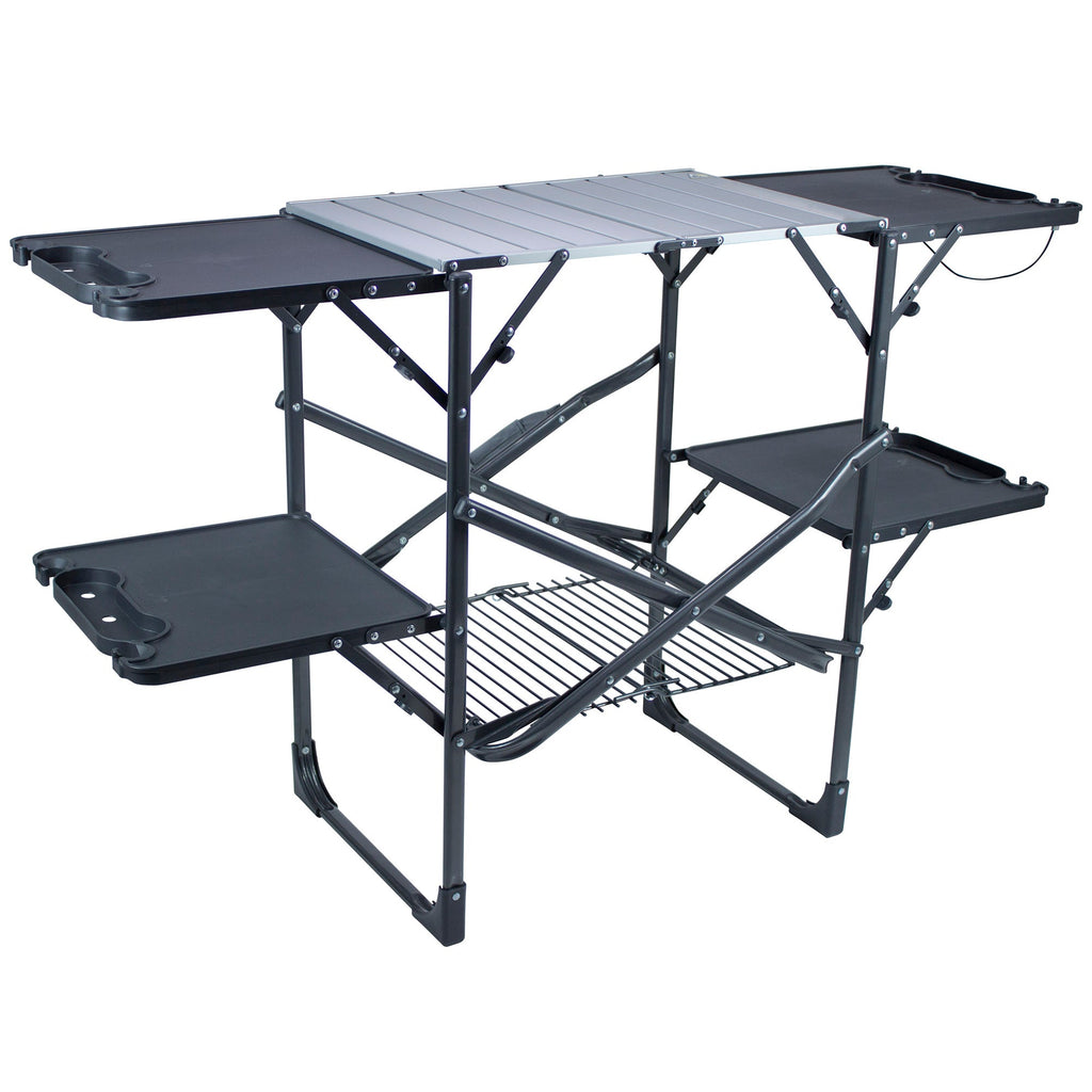 Portable Outdoor Slim-Fold Cook Station - Outdoor Cook Station for Tailgating & BBQ - Default Title