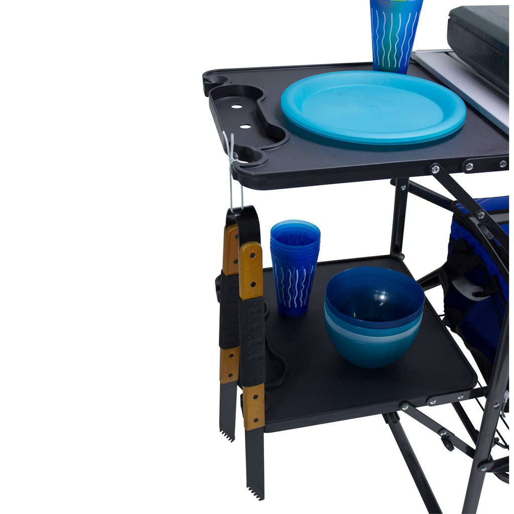 Portable Outdoor Slim-Fold Cook Station - Outdoor Cook Station for Tailgating & BBQ Detail