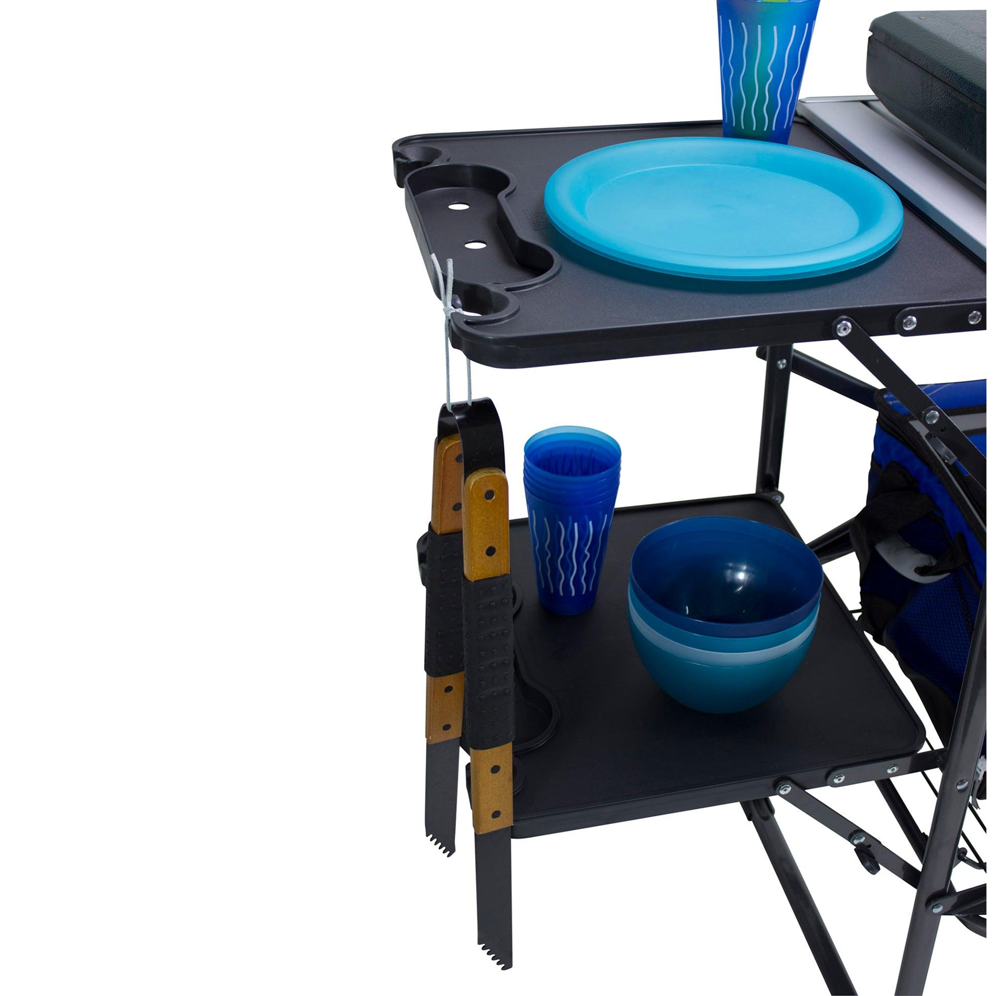 Portable Outdoor Slim-Fold Cook Station - Outdoor Cook Station for Tailgating & BBQ Detail