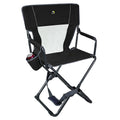 Ergonomic Portable Xpress Director's Chair - Camp Rocker Chair for Fishing & Beach Trips - Black
