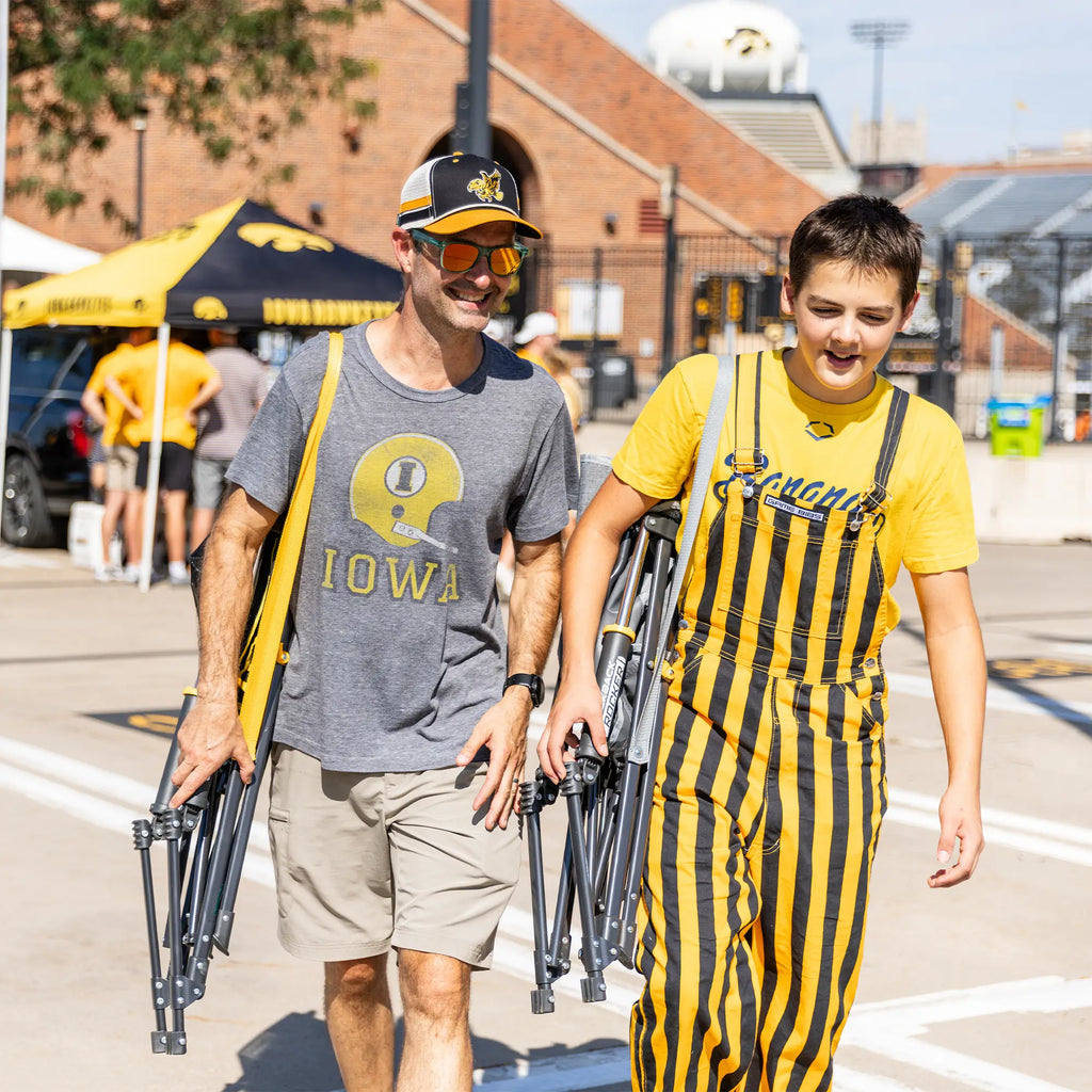 Ultra-Comfortable Comfort Pro Rocker - Iowa Hawkeyes - Outdoor Rocking Chairs with Dynamic Comfort Edge Detail