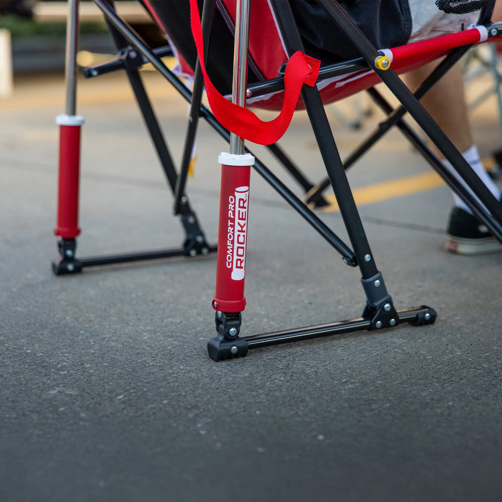 Ultra-Comfortable Comfort Pro Rocker - Nebraska Cornhuskers - Outdoor Rocking Chairs with Dynamic Comfort Edge Detail
