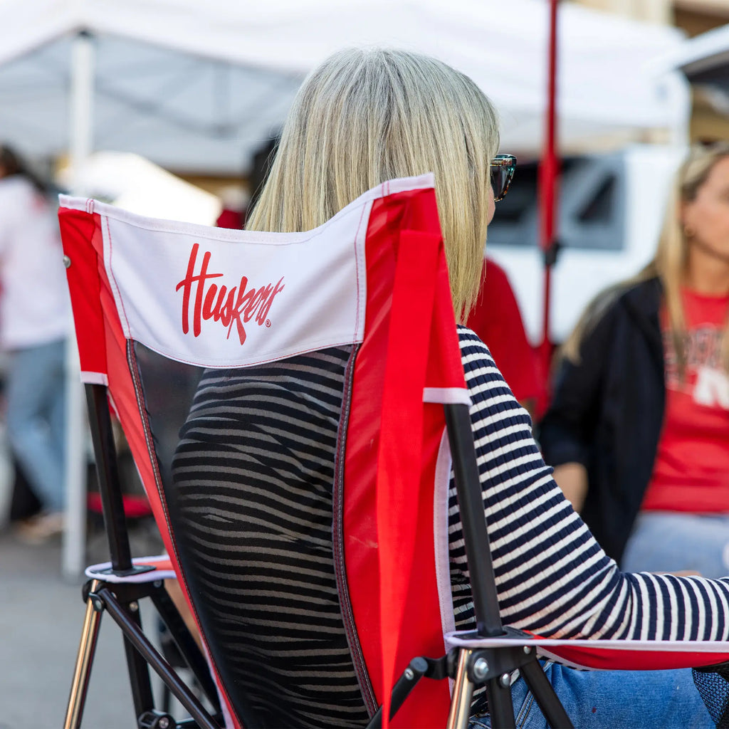 Ultra-Comfortable Comfort Pro Rocker - Nebraska Cornhuskers - Outdoor Rocking Chairs with Dynamic Comfort Edge Detail