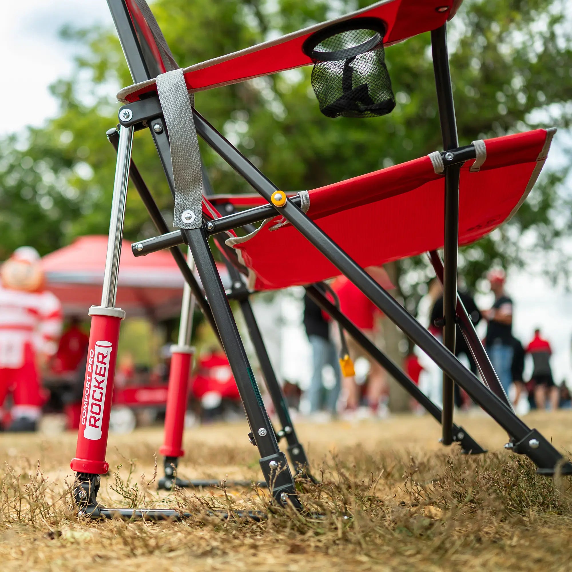 Premium All-Weather Comfort Pro Rocker - Ohio State Buckeyes - Rocker Chair for Camping & Lawns Detail
