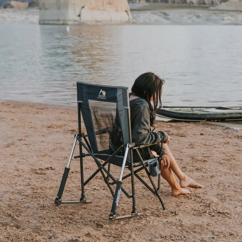 Foldable RoadTrip Rocker - Folding Rocking Chair - Perfect for Tailgating Detail