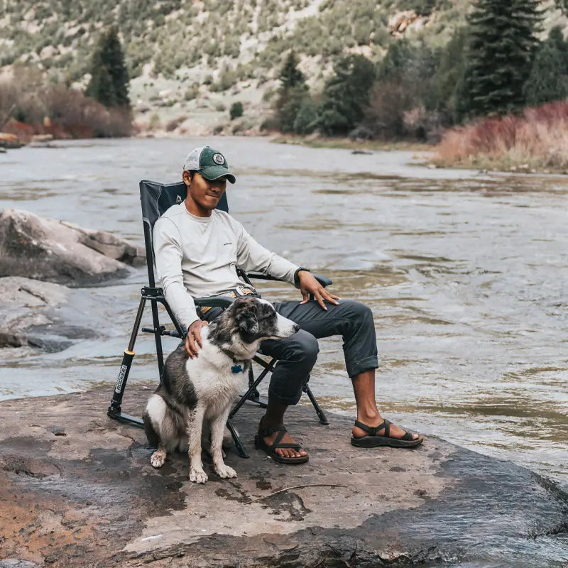 Foldable RoadTrip Rocker - Folding Rocking Chair - Perfect for Tailgating Detail