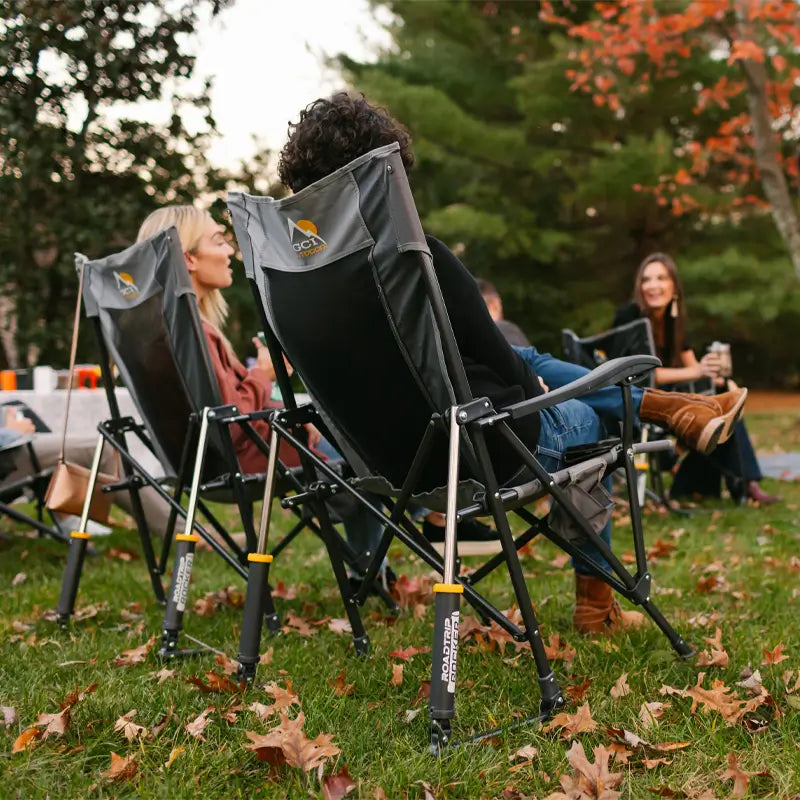 Foldable RoadTrip Rocker - Folding Rocking Chair - Perfect for Tailgating Detail