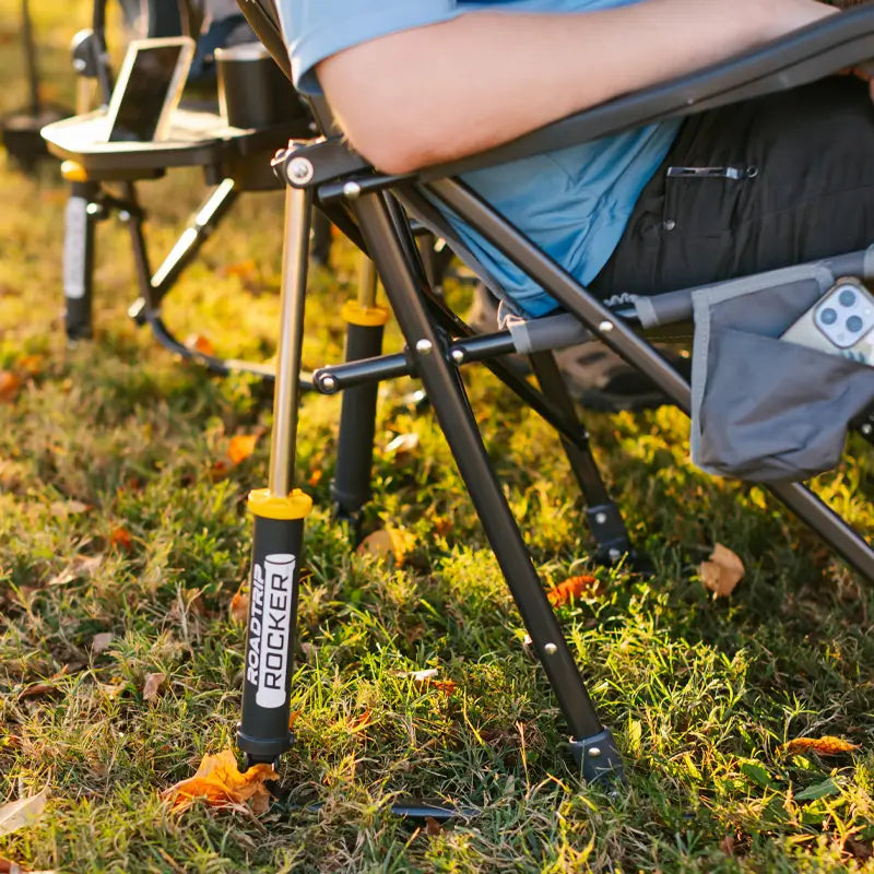 Foldable RoadTrip Rocker - Folding Rocking Chair - Perfect for Tailgating Detail