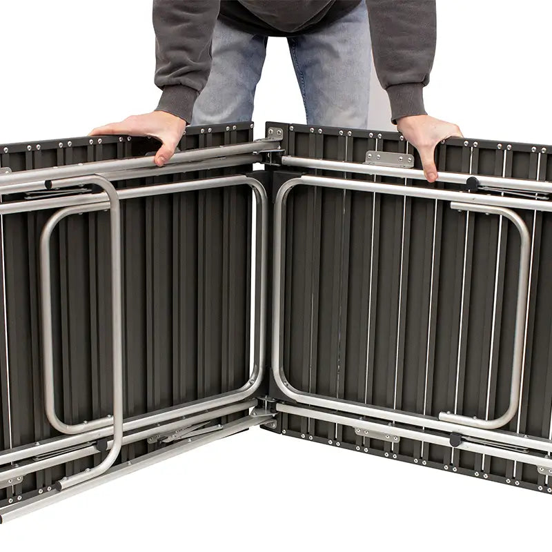 Multi-Functional Slim-Fold Table - Heavy Duty Aluminum Folding Picnic Table Detail