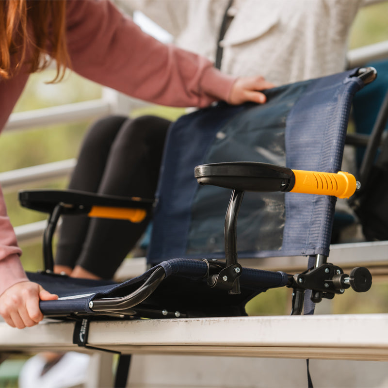 Ergonomic Portable Stadium Rock-Cliner - Camp Rocker Chair for Fishing & Beach Trips Detail
