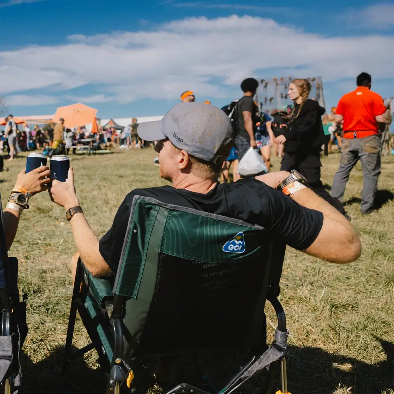 Ultra-Comfortable Stowaway Rocker - Camp Rocker Chair for Fishing & Beach Trips Detail