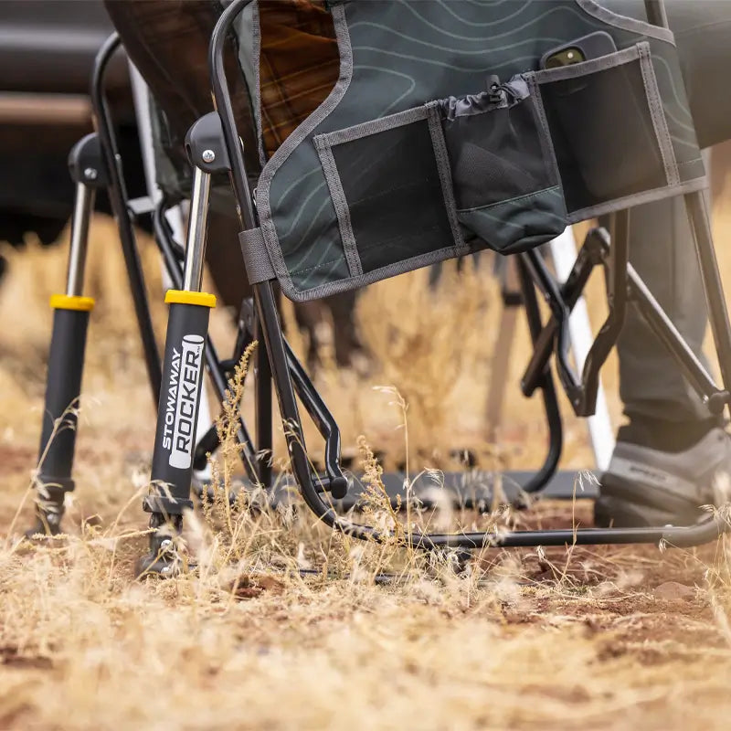 Ultra-Comfortable Stowaway Rocker - Camp Rocker Chair for Fishing & Beach Trips Detail
