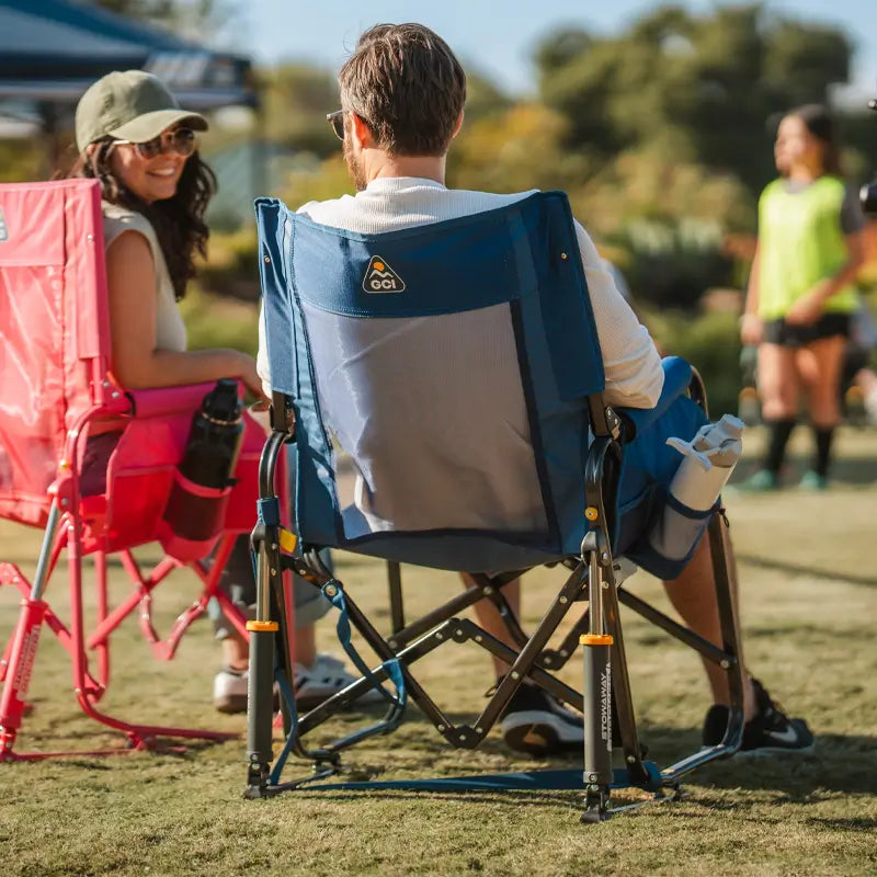 Ultra-Comfortable Stowaway Rocker - Camp Rocker Chair for Fishing & Beach Trips Detail