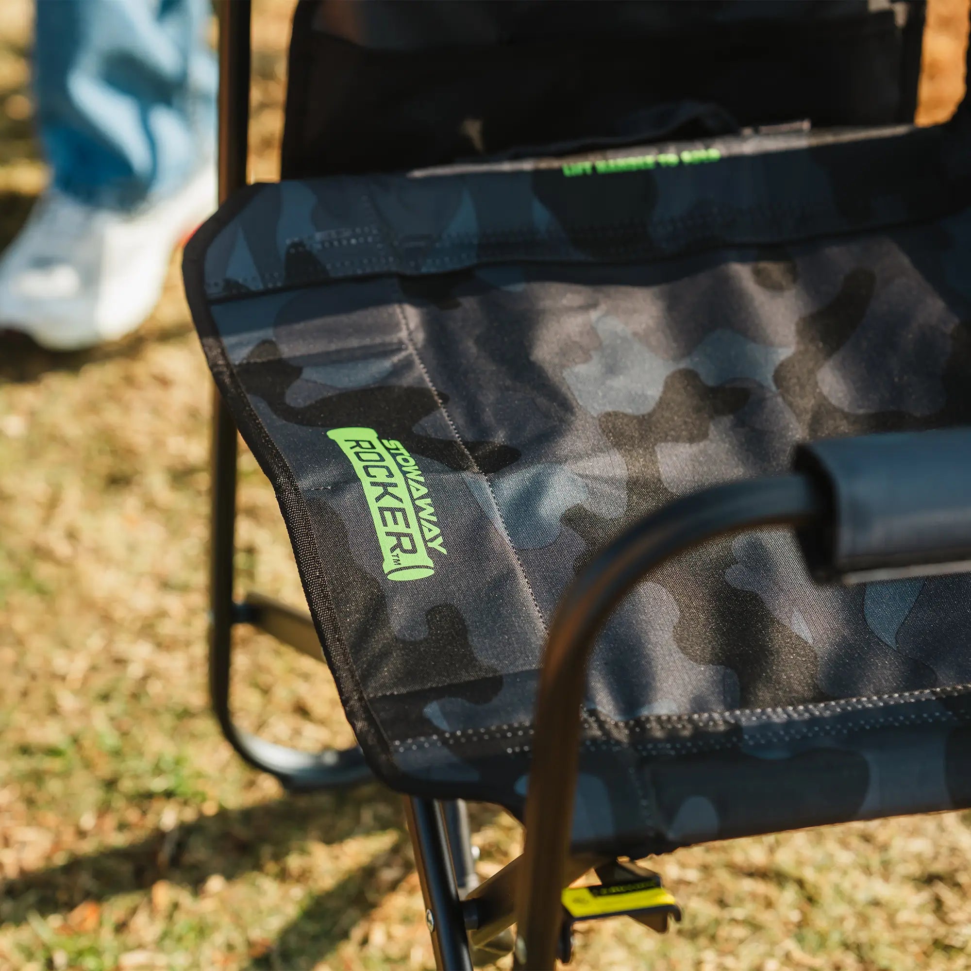 Ultra-Comfortable Stowaway Rocker - Camp Rocker Chair for Fishing & Beach Trips Detail