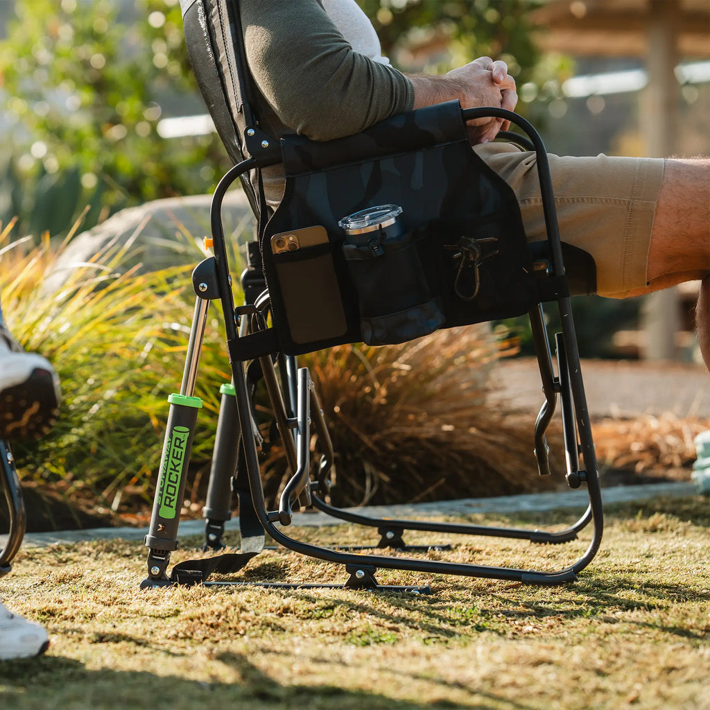 Ultra-Comfortable Stowaway Rocker - Camp Rocker Chair for Fishing & Beach Trips Detail