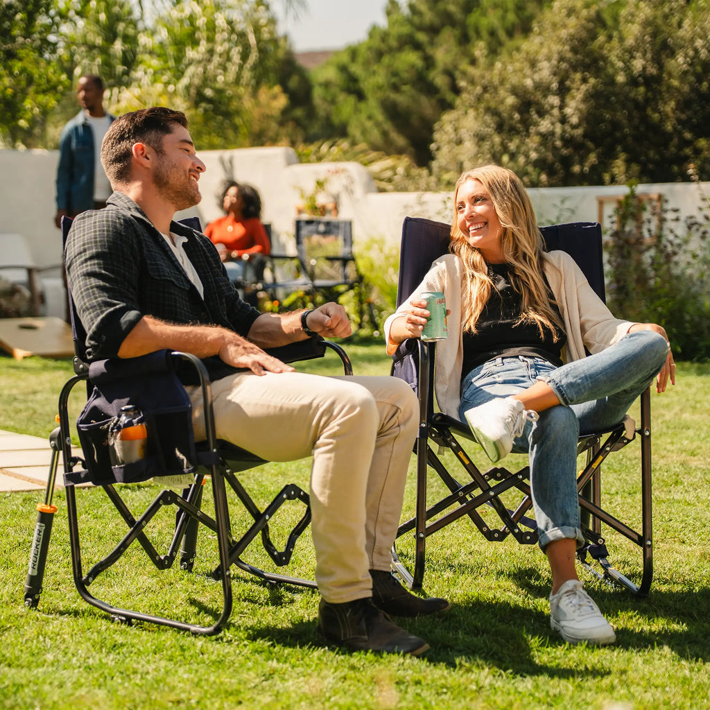 Ultra-Comfortable Stowaway Rocker - Camp Rocker Chair for Fishing & Beach Trips Detail