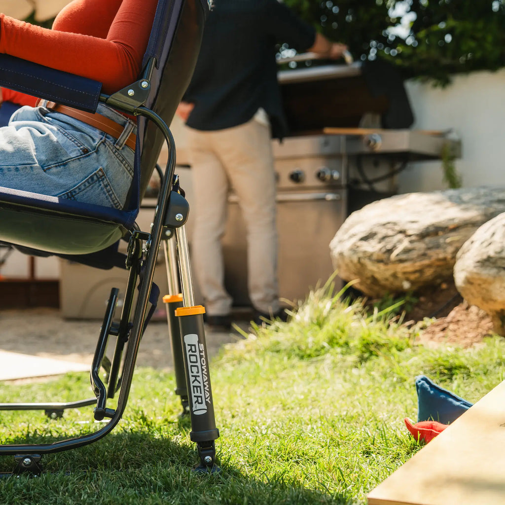 Ultra-Comfortable Stowaway Rocker - Camp Rocker Chair for Fishing & Beach Trips Detail