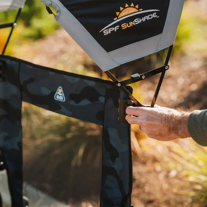 Heavy Duty SunShade Accessory - Black - Portable Beach Canopy with Adjustable Shade Angle Detail