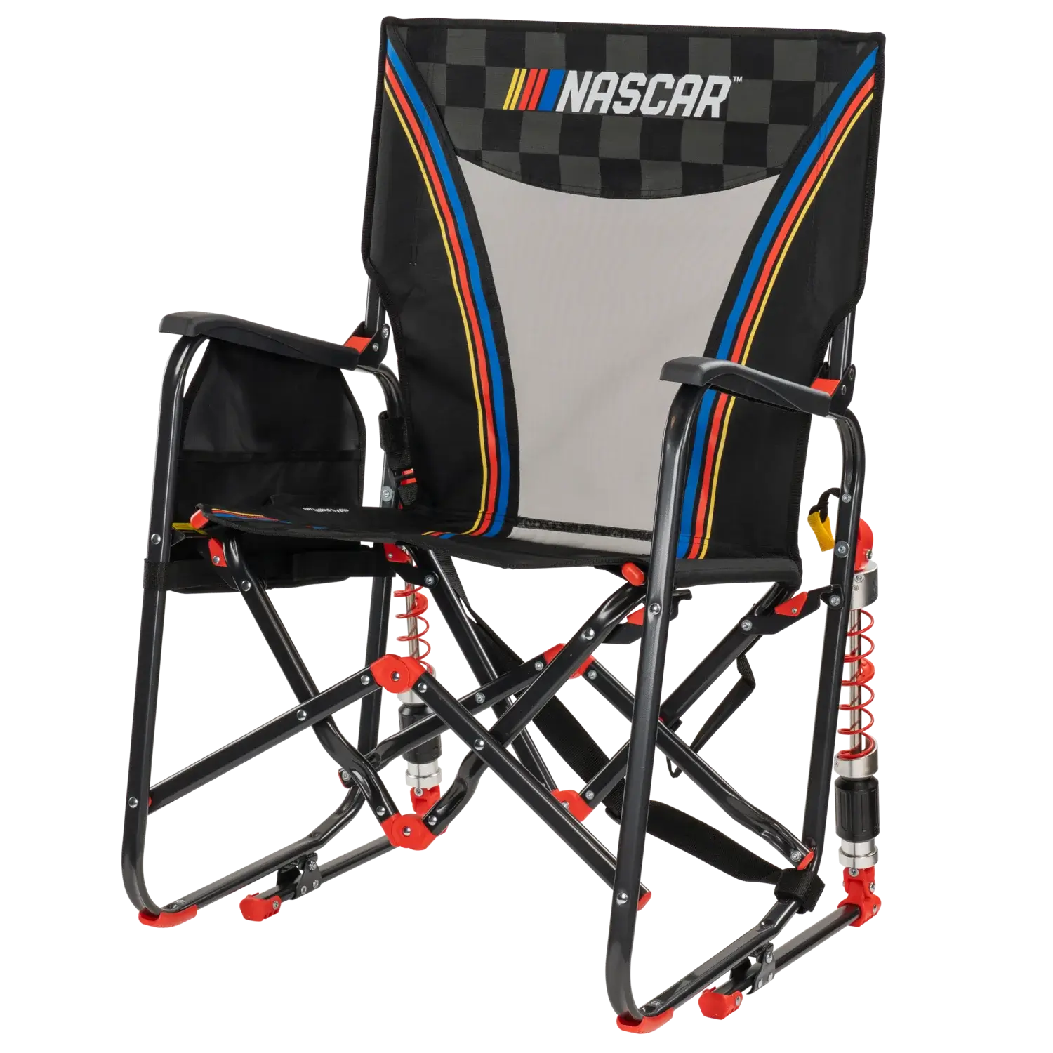 Heavy Duty Adjustable Rocker - NASCAR - Camp Rocker Chair for Fishing & Beach Trips Detail