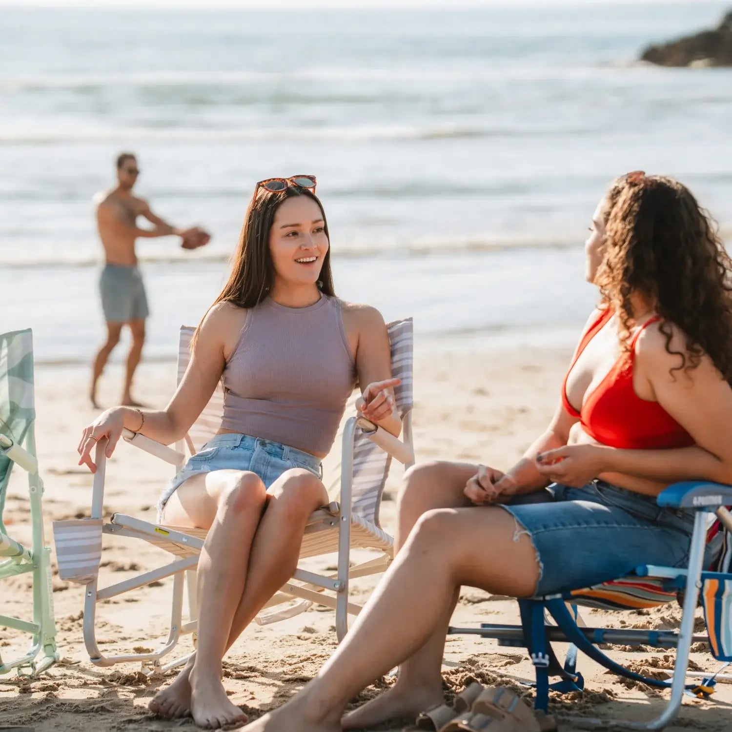Premium All-Weather Beach Rocker - Rocker Chair for Camping & Lawns Detail