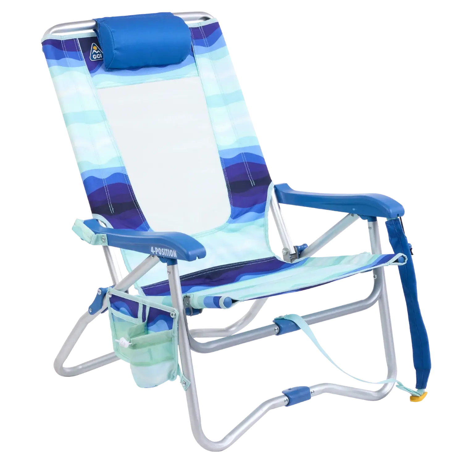 Premium All-Weather Bi-Fold Beach Chair - Outdoor Rocking Chairs with Dynamic Comfort Edge - Wave
