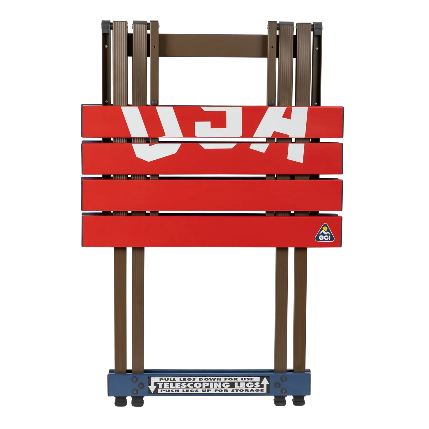 Portable Outdoor Compact Camp Table 20 - USA Anniversary Deluxe - Portable Camp Kitchen Table Counter Detail