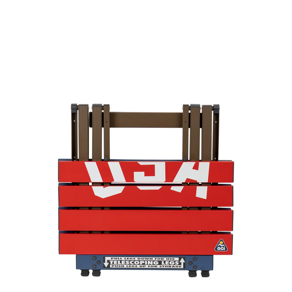 Portable Outdoor Compact Camp Table 20 - USA Anniversary Deluxe - Portable Camp Kitchen Table Counter Detail
