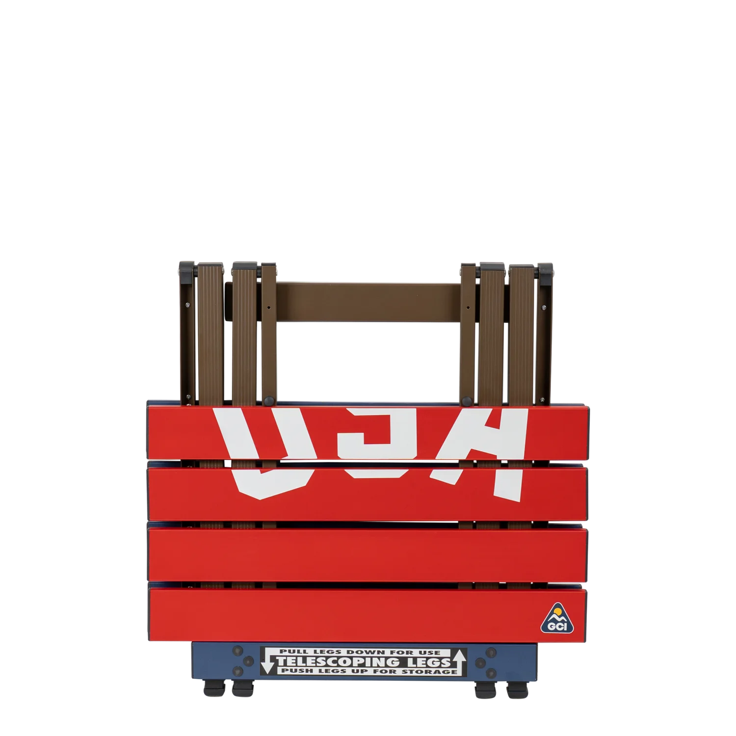 Portable Outdoor Compact Camp Table 20 - USA Anniversary Deluxe - Portable Camp Kitchen Table Counter Detail