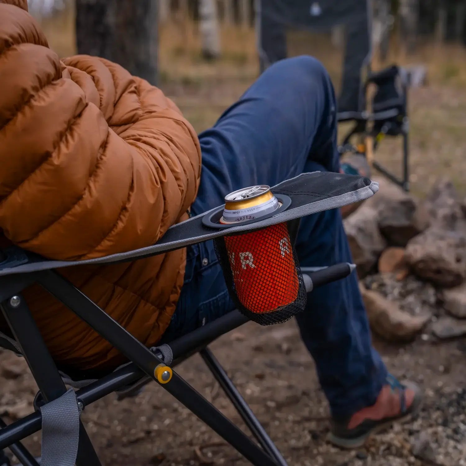 Foldable Comfort Pro Rocker - Rocker Chair for Camping & Lawns Detail