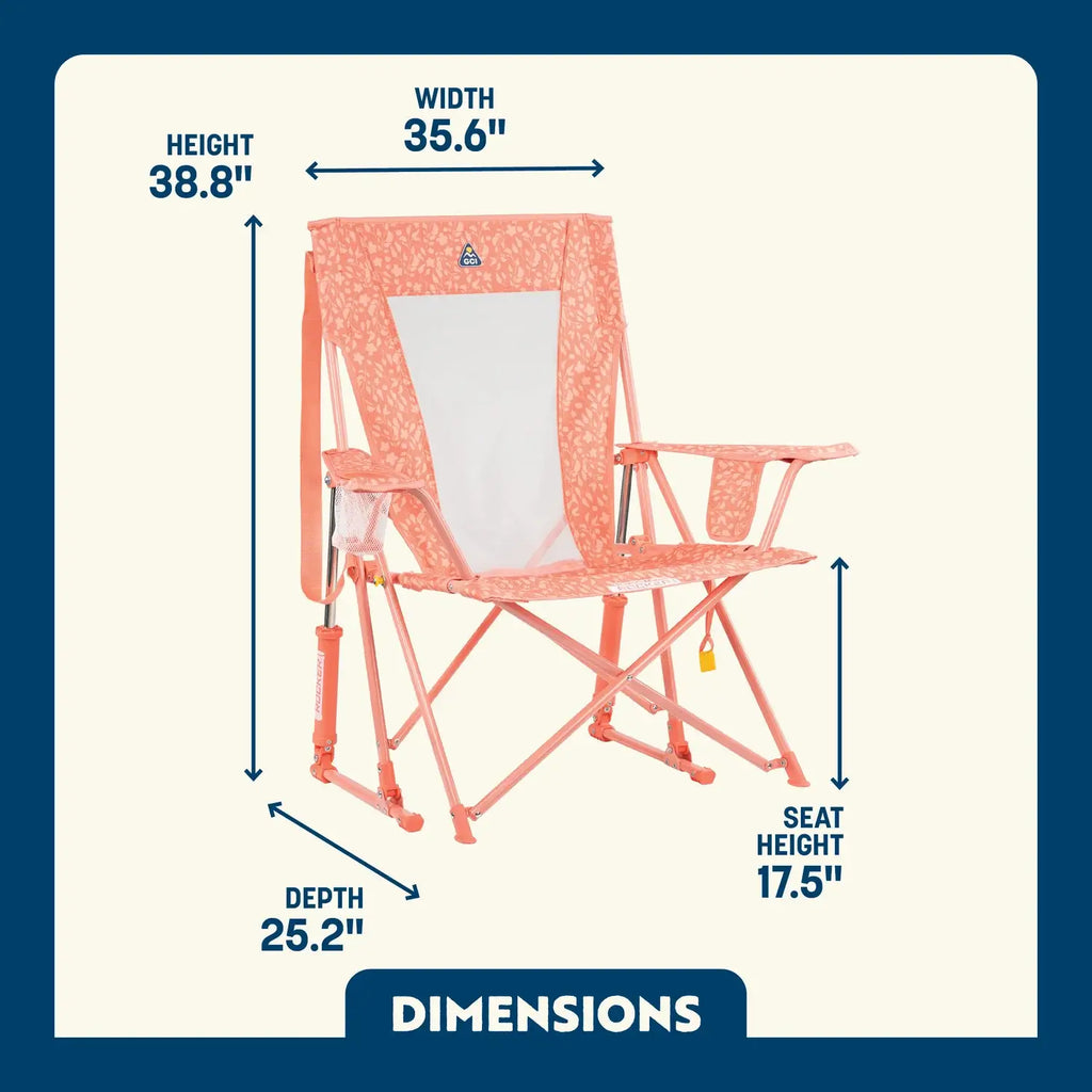 Foldable Comfort Pro Rocker - Rocker Chair for Camping & Lawns Detail