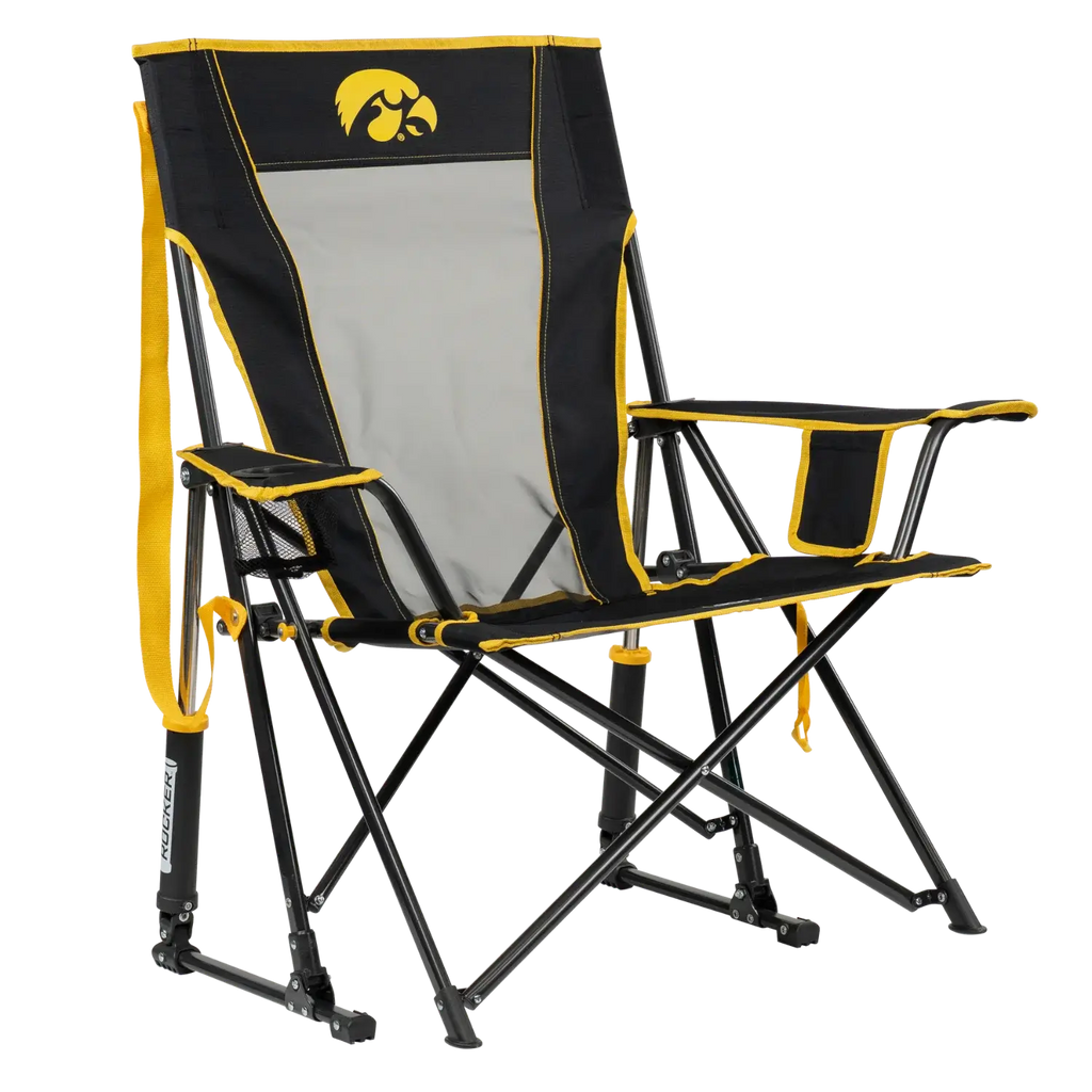 Ultra-Comfortable Comfort Pro Rocker - Iowa Hawkeyes - Outdoor Rocking Chairs with Dynamic Comfort Edge - Default Title