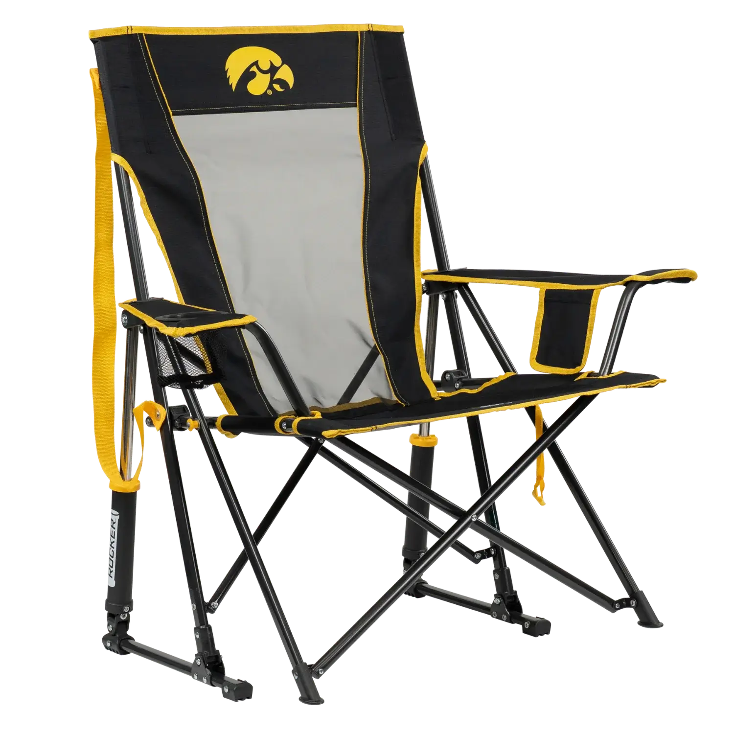 Ultra-Comfortable Comfort Pro Rocker - Iowa Hawkeyes - Outdoor Rocking Chairs with Dynamic Comfort Edge - Default Title