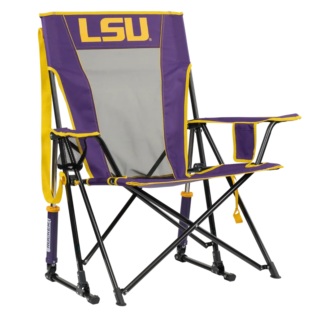 Foldable Comfort Pro Rocker - LSU Tigers - Outdoor Rocking Chairs with Dynamic Comfort Edge - Default Title