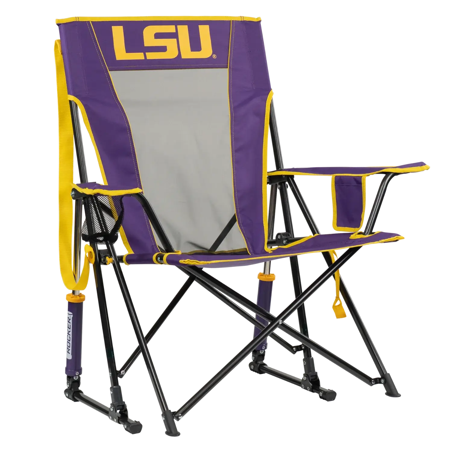 Foldable Comfort Pro Rocker - LSU Tigers - Outdoor Rocking Chairs with Dynamic Comfort Edge - Default Title