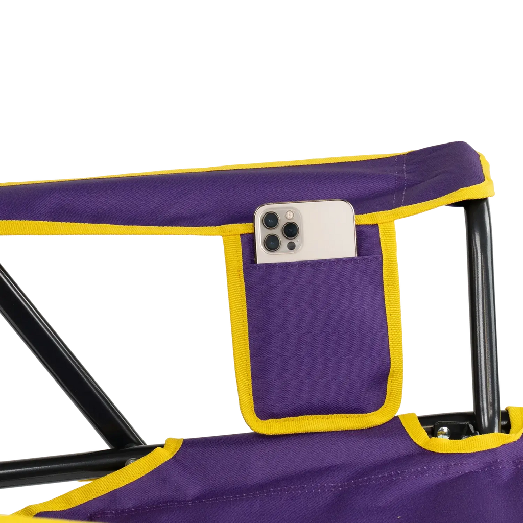Foldable Comfort Pro Rocker - LSU Tigers - Outdoor Rocking Chairs with Dynamic Comfort Edge Detail