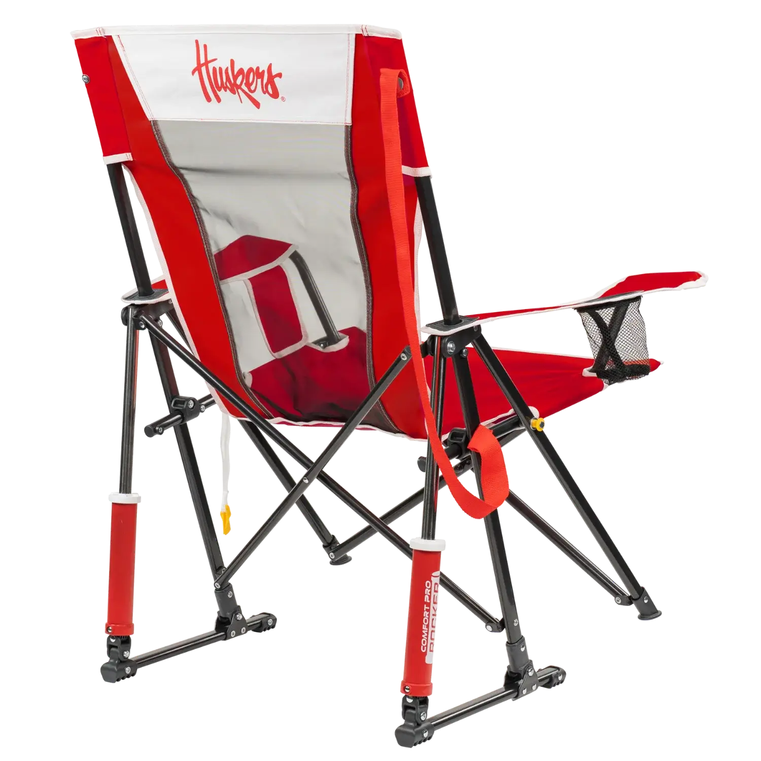 Ultra-Comfortable Comfort Pro Rocker - Nebraska Cornhuskers - Outdoor Rocking Chairs with Dynamic Comfort Edge Detail