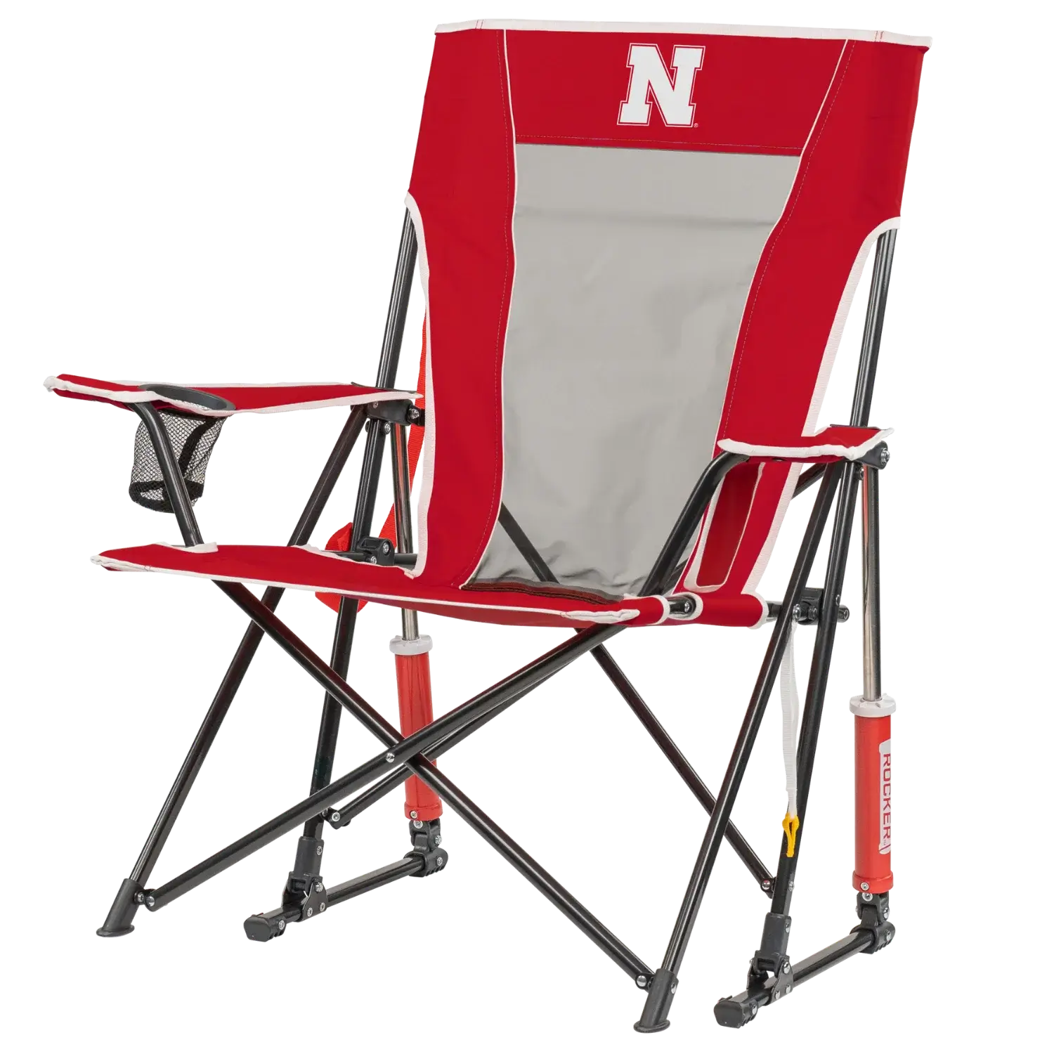 Ultra-Comfortable Comfort Pro Rocker - Nebraska Cornhuskers - Outdoor Rocking Chairs with Dynamic Comfort Edge Detail