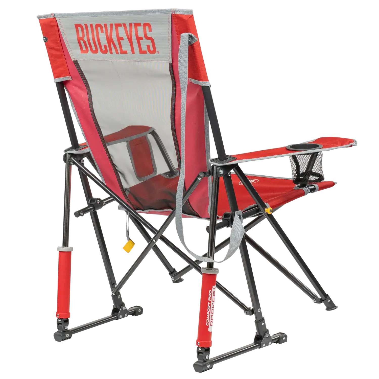 Premium All-Weather Comfort Pro Rocker - Ohio State Buckeyes - Rocker Chair for Camping & Lawns Detail