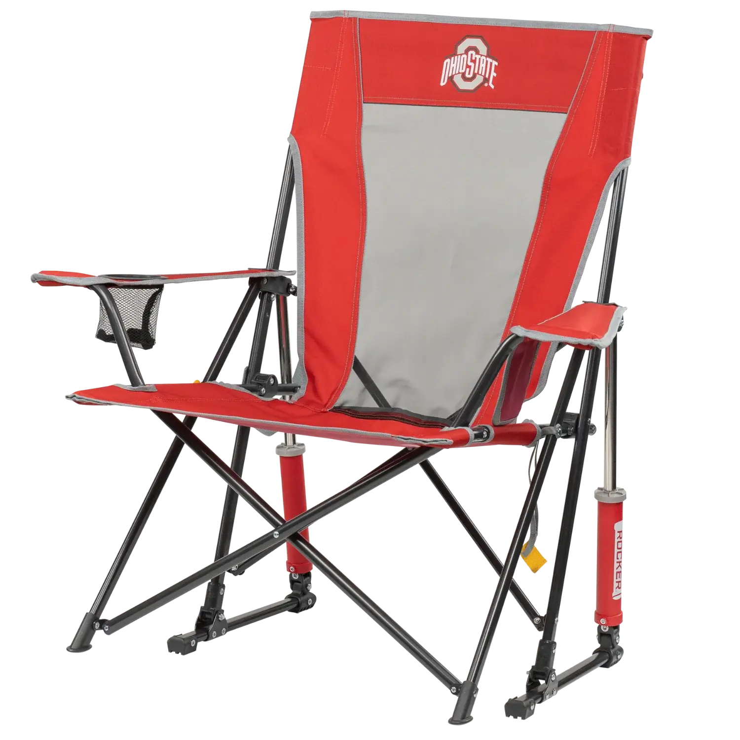Premium All-Weather Comfort Pro Rocker - Ohio State Buckeyes - Rocker Chair for Camping & Lawns Detail