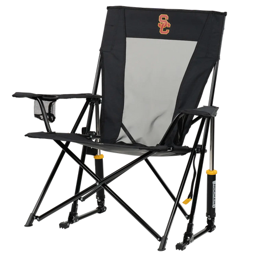 Foldable Comfort Pro Rocker - USC Trojans - Camp Rocker Chair for Fishing & Beach Trips Detail