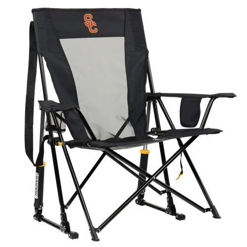 Foldable Comfort Pro Rocker - USC Trojans - Camp Rocker Chair for Fishing & Beach Trips - Default Title