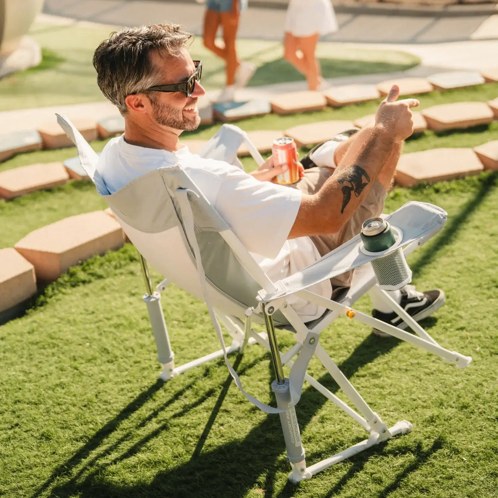 Premium All-Weather Comfort Pro Rocker XL - Rocker Chair for Camping & Lawns Detail