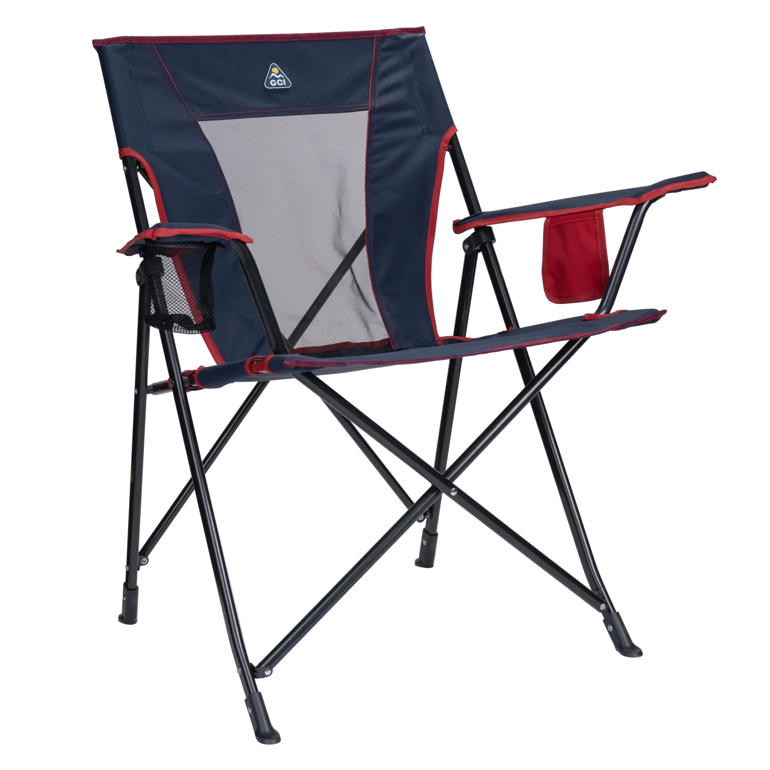 Ergonomic Portable Comfort Quad Chair - Outdoor Rocking Chairs with Dynamic Comfort Edge - Indigo/Red