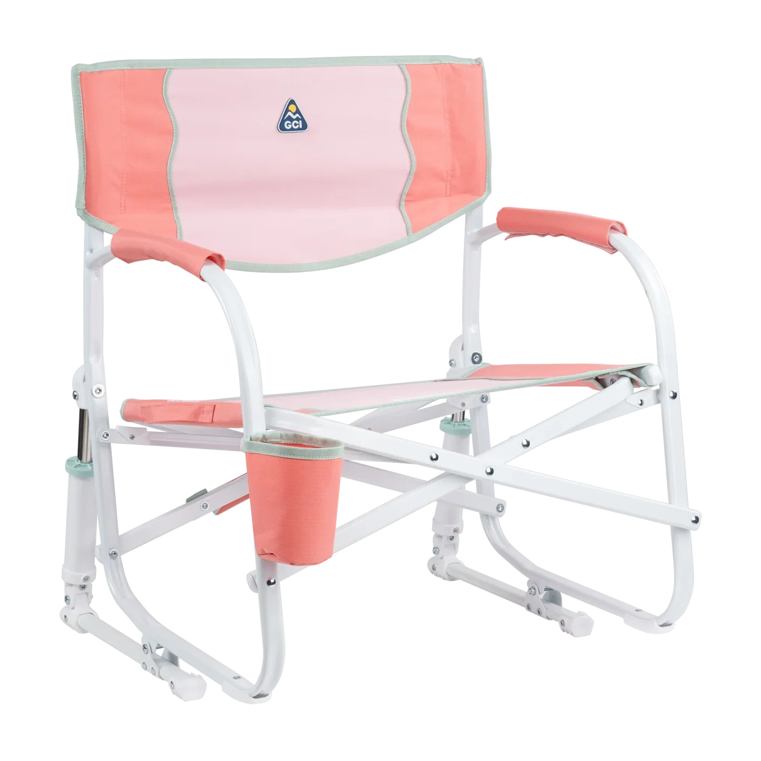 Heavy Duty Grab & Go Rocker - Rocker Chair for Camping & Lawns - Coral