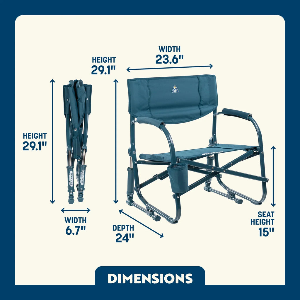 Heavy Duty Grab & Go Rocker - Rocker Chair for Camping & Lawns Detail