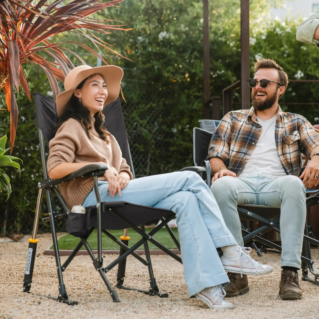 Foldable RoadTrip Rocker - Folding Rocking Chair - Perfect for Tailgating Detail