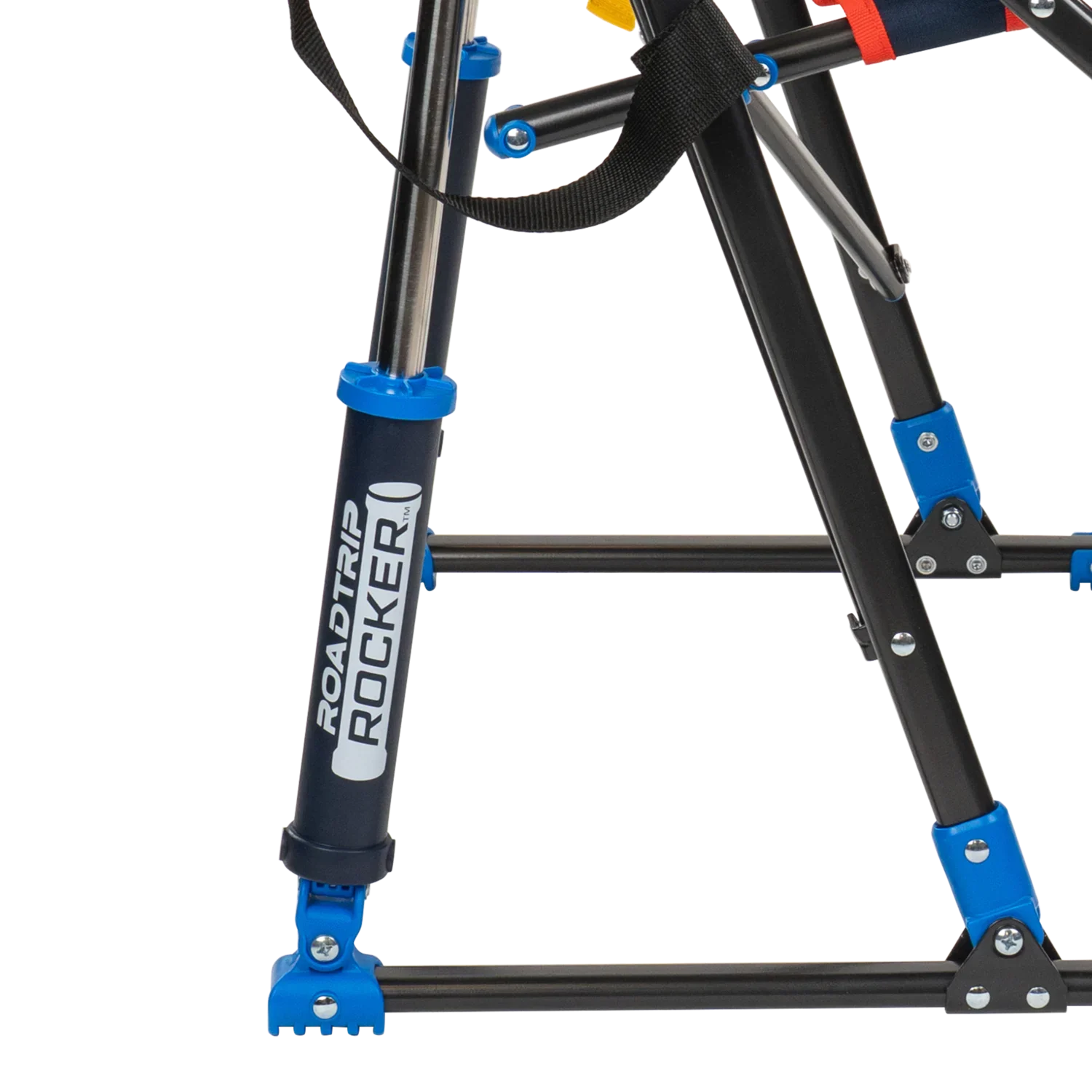 Premium All-Weather NASCAR RoadTrip Rocker - Blue - Camp Rocker Chair for Fishing & Beach Trips Detail