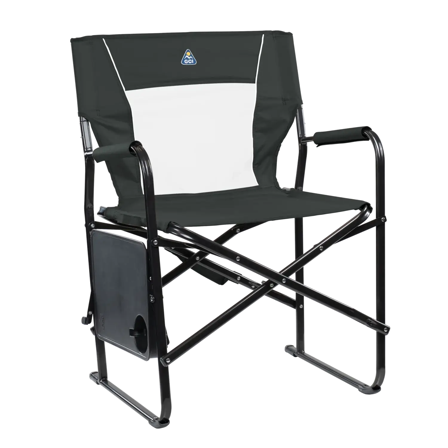 Ergonomic Portable Slim-Fold Director's Chair XL - Folding Rocking Chair - Perfect for Tailgating Detail