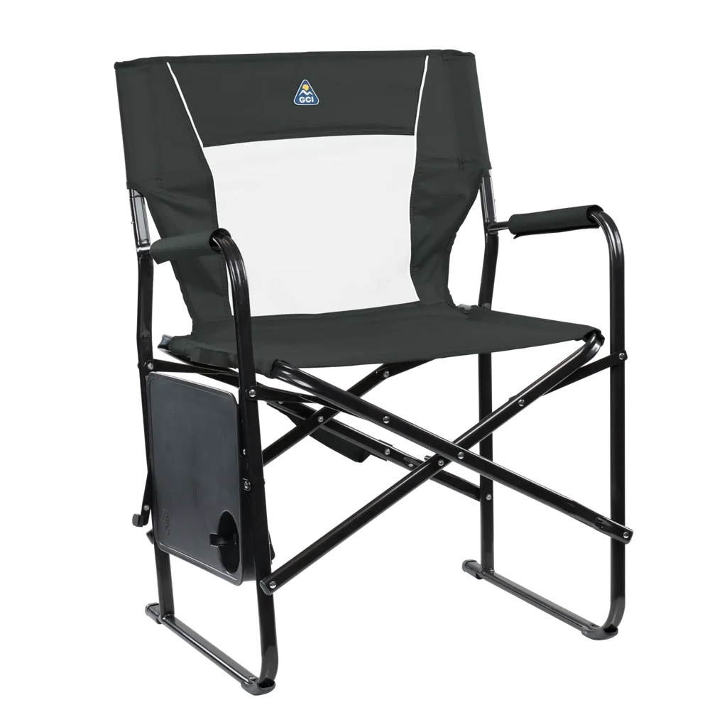 Ergonomic Portable Slim-Fold Director's Chair XL - Folding Rocking Chair - Perfect for Tailgating Detail