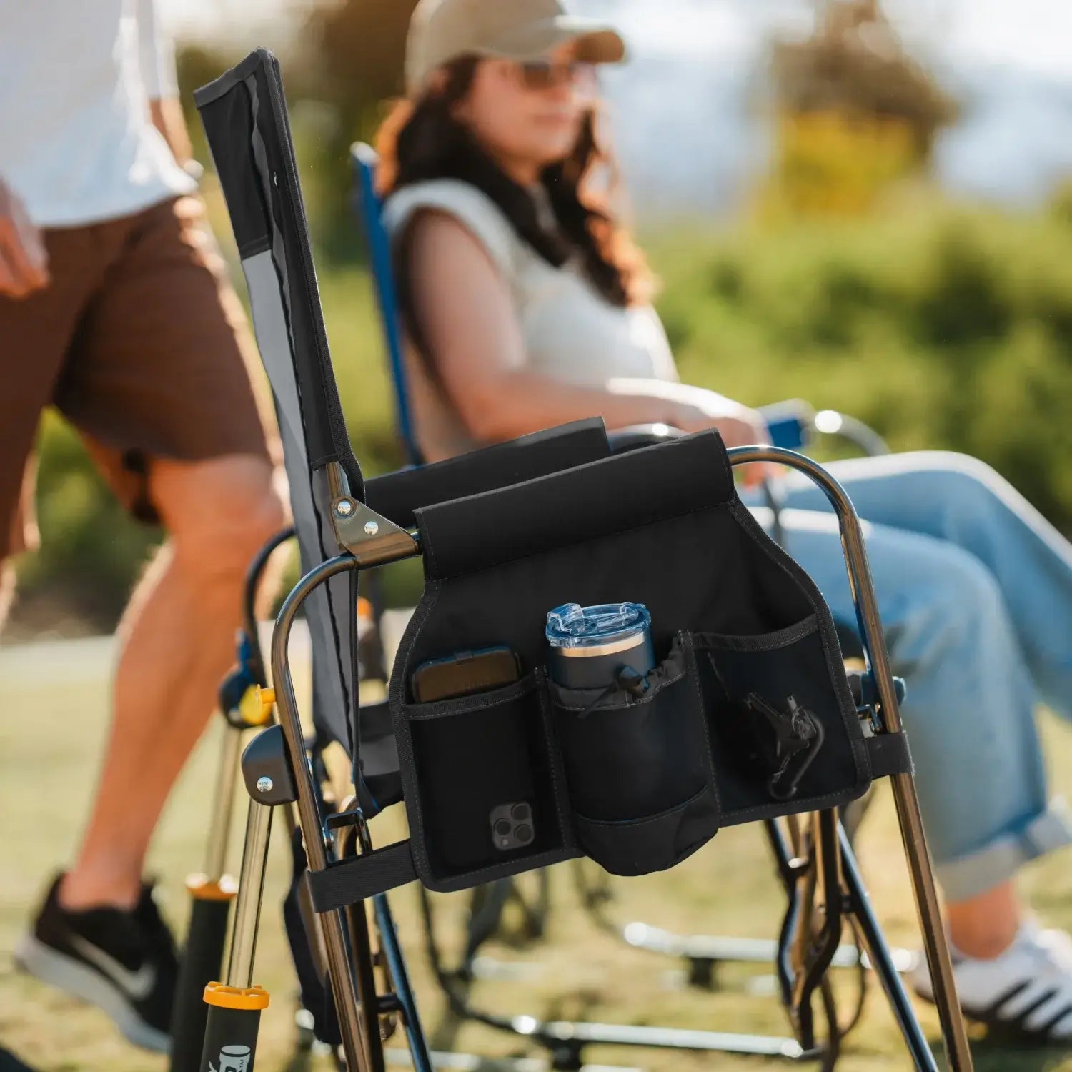 Ultra-Comfortable Stowaway Rocker - Camp Rocker Chair for Fishing & Beach Trips Detail
